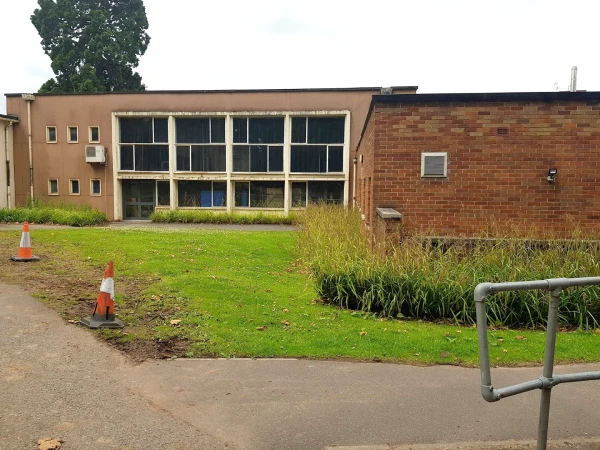 Ashton Park School hall from outside